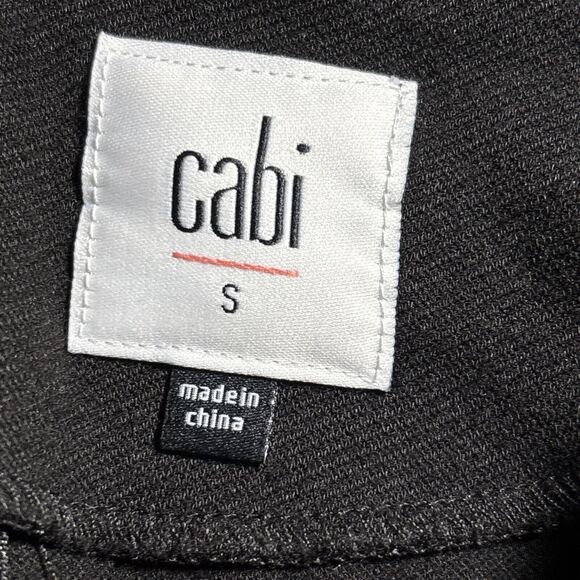 Cabi size S Osaka Nights black pointe utility button side blouse 3/4 sleeves - Picture 11 of 12